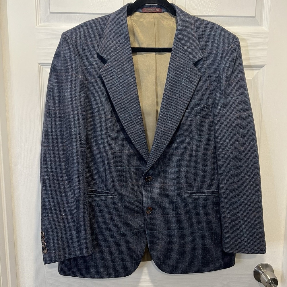 Evan Picone Men's Suit‎ Jacket Size 44R Grey